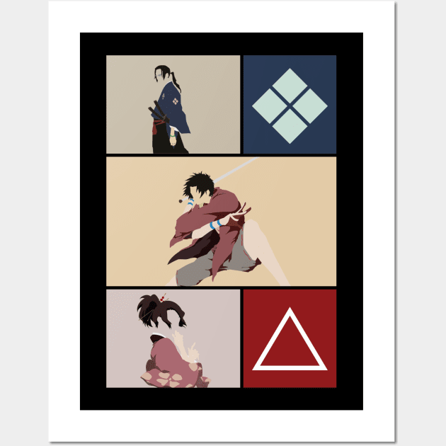 Fuu, Jin, And Mugen Wall Art by AlonaGraph